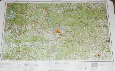 Mapa topográfico cuadrángulo Phenix City del USGS de colección, AL GA 1955, 1958 NI 16-12 Foto 1 de 4