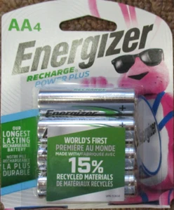 Energizer Recharge Power Plus AA4 Pack 1.2V 2300mAh - Picture 1 of 4