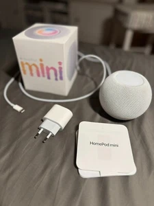 Apple HomePod mini Smart Lautsprecher - WEIß, mit OVP, fast wie neu - Bild 1 von 10