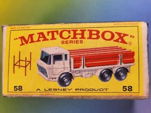 (REPRO BOX ONLY!! NO TOY!! SOLO REPRO BOX) Matchbox 1960's N.44 DAF GIRDER TRUCK - Foto 1 di 9