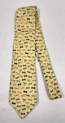 Gravata borboleta amarela masculina Alynn "Bowdacious" ~ 3,5 pol x 58 pol - Imagem 1 de 4