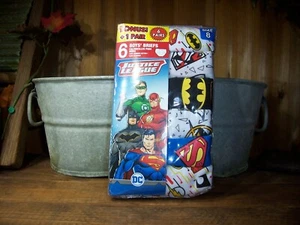 JUSTICE LEAGUE BOYS UNDERWEAR BRIEFS 6 PACK SIZE 8 SUPERMAN BATMAN FLASH CARTOON - Picture 1 of 1