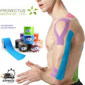 Nastro Kinesiologico Sport Esercizio Muscolare Supporto Lesioni KT Sports 2,5 5 7 cm - Foto 1 di 6