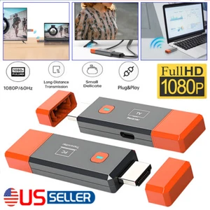 New Wireless HDMI Extender Video Transmitter and Receiver Plug & Play PC To TV - Picture 1 of 21