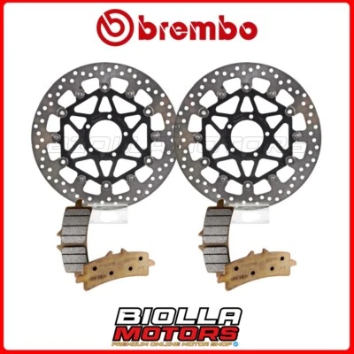 KIT PASTIGLIE + DISCHI BREMBO DUCATI 1198 SP 1198 2012 ANTERIORE [93 - Flottante Foto 1 de 4