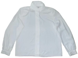 Vintage 70/80er Eva Laurel New York Damen 12 Knöpfe Kleid Shirt USA hergestellt Satin - Bild 1 von 12