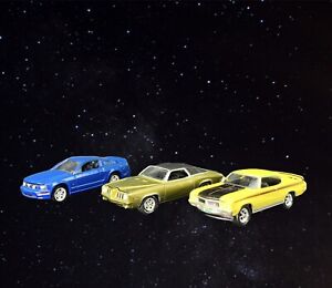 Lot of 3  1/64 Cars, 1971 Buick GSX 1973 Pontiac Grand Am, 2009 Mustang GT  S9A