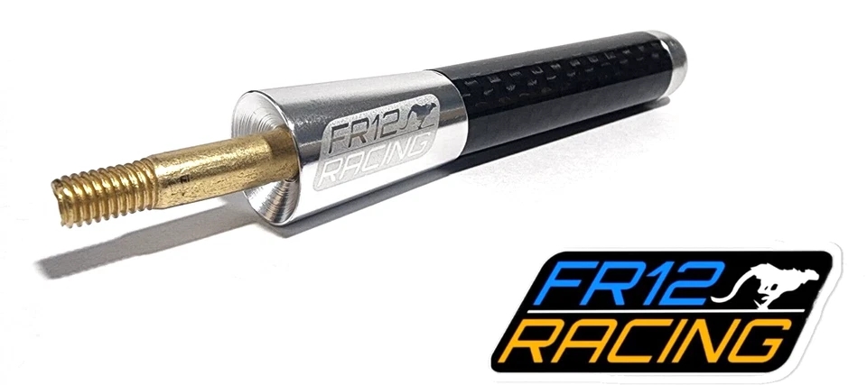 PLATA FR12 RACING FIBRA DE CARBONO TORNILLO CORTO EN ANTENA 3" PARA 07-15 MINI COOPER Foto 1 de 3