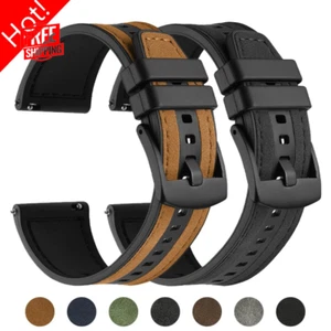 22Mm Leather Silicone Strap for Huawei Watch GT5 5Pro GT4 46Mm Replacement Brace - Picture 1 of 20