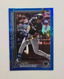 2025 Topps Series 1 - Jesus Sanchez Blue Shimmer 107/150 NM Marlins - Picture 1 of 2
