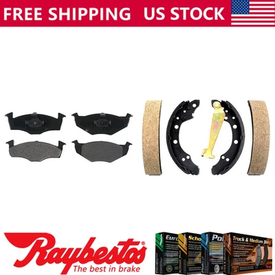 Pastillas de freno delanteras metálicas y zapatas traseras Element3 para Volkswagen Golf 1996-1997 Foto 1 de 4