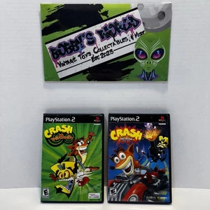 Sony PlayStation 2 Crash Twinsanity/Tag Team Racing Lot *CIB* Tested & Working - Picture 1 of 12