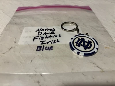 Notre Dame Fighting Irish Key Chain,  Notre Dame Fighting Irish Logo Blue - Image 1 of 4