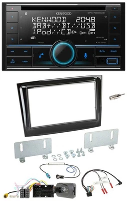 Kenwood CD 2DIN DAB USB Lenkrad Bluetooth Autoradio für Fiat Doblo ab 15 piano s - Bild 1 von 4