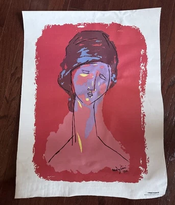 Lienzo impreso sin marco Modigliani Jeanne Hébuterne Lambert Studios Foto 1 de 4