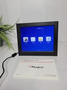 Aluratek ADMPF108F 8-inch Slim Digital Photo Frame & Quick Start Guide, No Box - Picture 1 of 6