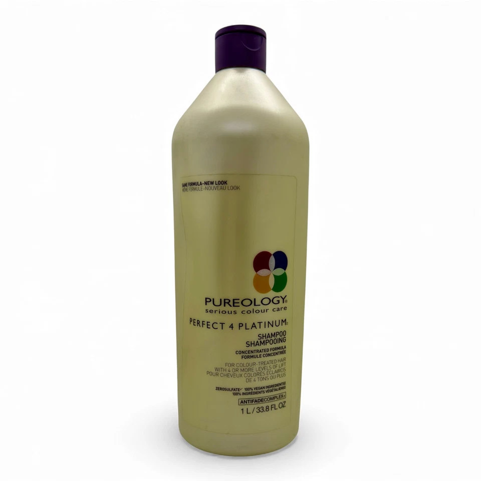 Pureology Perfect 4 Platinum Shampoo 33.8oz Liter for Blonde Hair Color - Image 1 of 2