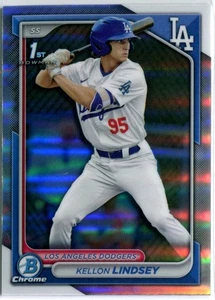 KELLON LINDSEY 2024 Bowman Chrome Draft Prospect REFRACTOR #BDC-24 QTY - Picture 1 of 1