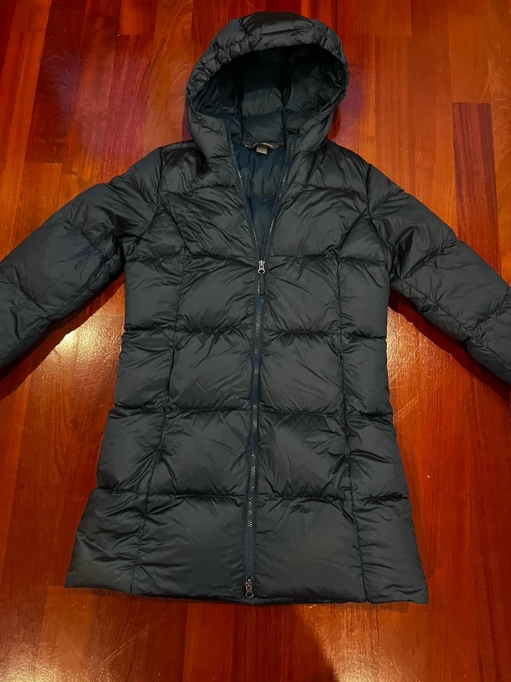 Chaqueta para mujer Eddie Bauer M Parka EB550 plumón de ganso acolchado 550 capucha Foto 1 de 4