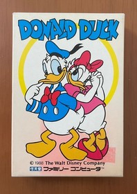 NES Donald Duck Famicom Software Kemco JPN Vintage Limited Edition Rare Video Ga