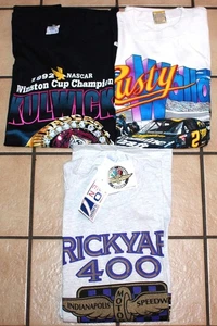 (3) Nascar Size XL XXL T-Shirt Lot - Rusty Wallace Alan Kulwicki & Brickyard 400 - Picture 1 of 10