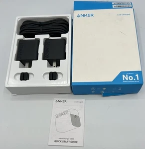 Anker 45W USB C Charger Block, PPS Fast Charger with USB-C Cable 2 PACK - Photo 1 sur 6