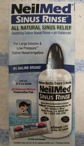 NEILMED Sinus Rinse - All Natural Sinus Relief 240ml (8oz) Bottle - 1 Sachet. - Picture 1 of 1