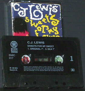 CJ Lewis Sweets For My Sweet CASSETTE SINGLE Ska, Dancehall, Reggae-Pop 1994 - Picture 1 of 3