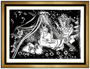 Pablo Picasso Le Cocu Magnifique Etching Portrait Authentic Cubism Framed Art - Picture 1 of 3