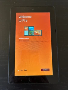 Amazon Kindle Fire 7 tablet 8GB 5th Generation (SV98LN) Black Factory Reset - Picture 1 of 4