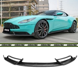 Fits Aston Martin DB11 2017-2023 Carbon Fiber Front Bumper Lip Spoiler Body Kits - Foto 1 di 14