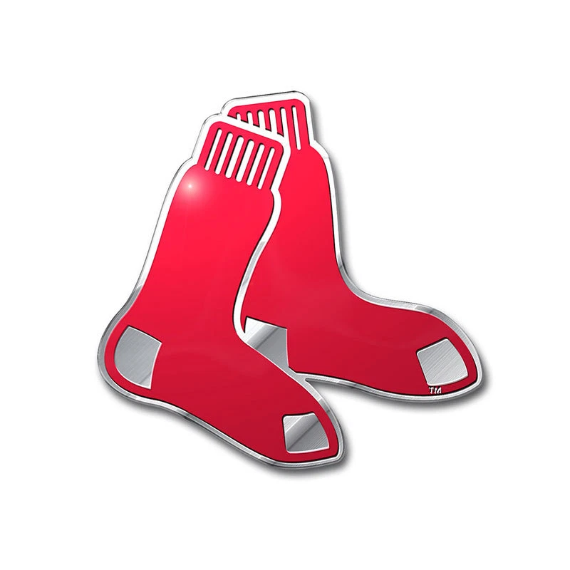 New MLB Boston Red Sox Car Truck Auto 3-D Aluminum Color Emblem Sticker Decal - Image 1 of 2