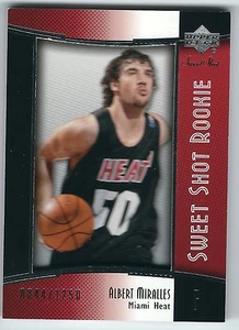 2004-2005 Sweet Shot Basketball Albert Miralles Miami Heat Base RC #0844/1250 - Picture 1 of 2