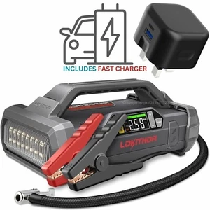 12V 2500A Autobatterie Booster Starthilfe Luftkompressor LOKITHOR JA302 + Ladegerät - Bild 1 von 11