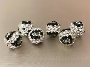 10 mm Pave CZ Disco Kugel Perlen für Schmuckherstellung Strass Kristall Zwischenring Perlen - Bild 1 von 7