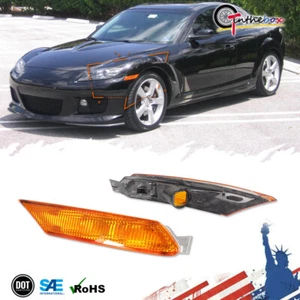 FOR MAZDA Genuine OEM RX-8 AMBER CORNER SIDE MARKERS INDICATOR LIGHTS set L&R * - Picture 1 of 8