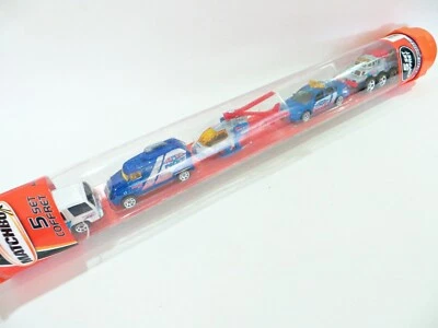 MATCHBOX 5 CAR SET/PACK/TUBE 'PATROL & PROTECT POLICE' CAR, VAN etc MIB/BOXED - Image 1 of 4