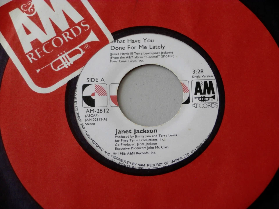 JANET JACKSON~ WHAT HAVE YOU DONE FOR ME LATELY~ MINT~ UNPLAYED~ CANADA PRESSING - Image 1 of 1