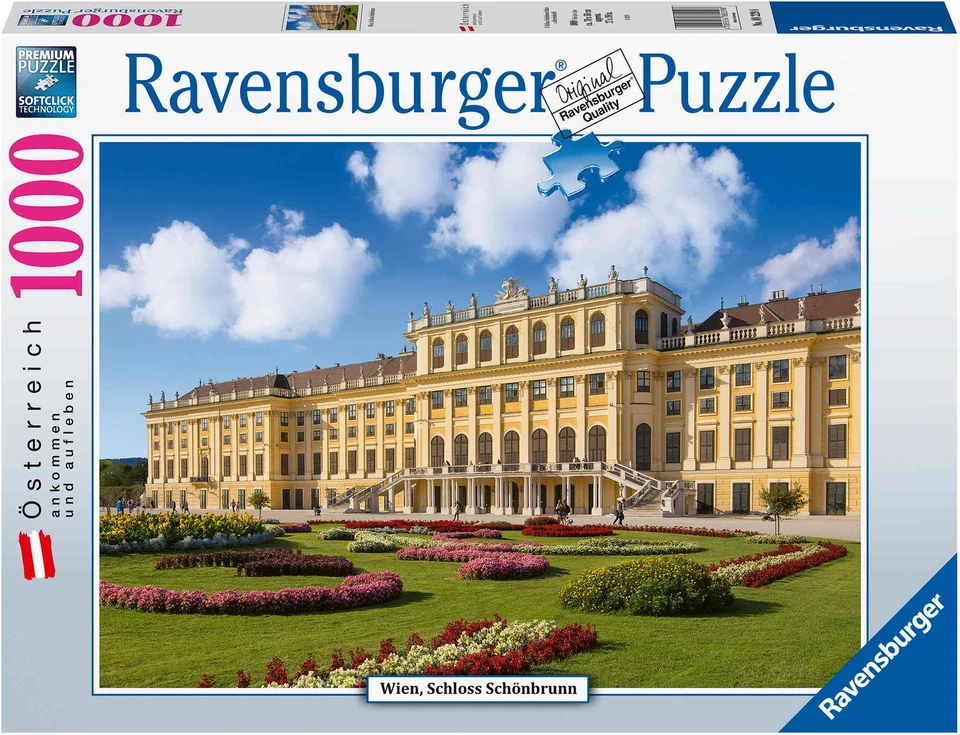 1000 Teile Ravensburger Puzzle Österreich Collection Schloss Schönbrunn 88229