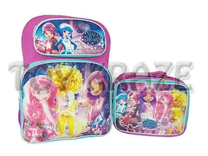 STAR DARLINGS BACKPACK & LUNCH BOX SET! PINK COLORFUL LARGE SCHOOL BAG 16" NWT - Picture 1 of 6