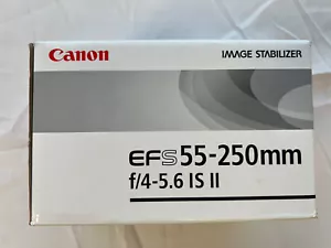 Canon EF-S Objektiv 55–250 mm f/4–5,6 IS II – Neu - Bild 1 von 3