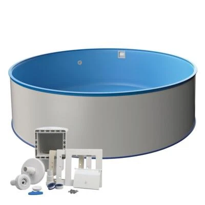 MTH runder Pool, Einbauskimmer-Set, Innenhülle in Blau, verschiedene Größen - Bild 1 von 4