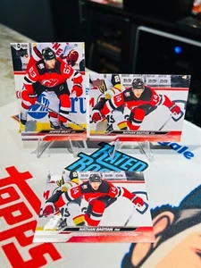 2023-24 UD Series 2 NHL #359 Jesper Bratt New Jersey Devils #360 Nathan Bastian - Picture 1 of 2