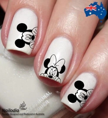 NAILODIA Mickey & Minnie Mouse Nail Art Decal Sticker Water Transfer Slider