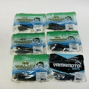 Gary Yamamoto Senko 5 Inch Stick 50 Watermelon Purple Flake, 10 Smoke Bait Worms - Picture 1 of 5
