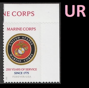 US 6005 Marine Corps 250 Years F corner single UR MNH 2025 - Picture 1 of 1
