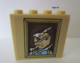 Lego 60581pb066 Panel 1x4x3 Tan + Disney Stickers 41067 Beauty & the Beast - B23