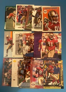 Lote de 15 tarjetas de fútbol americano Terrell Owens San Francisco 49ers (S617) - Imagen 1 de 3