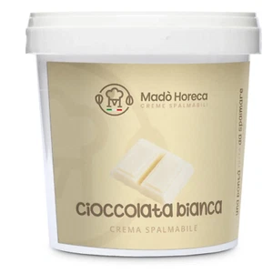 Cioccolato Bianco Crema Spalmabile 3 kg per Bar Pasticceria Cornetti Cioccolata - Photo 1/2