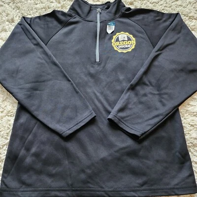 Oregon Ducks: 1/4-Zip Jacket, Size Boys Small, Color Black, NEW - Image 1 of 4